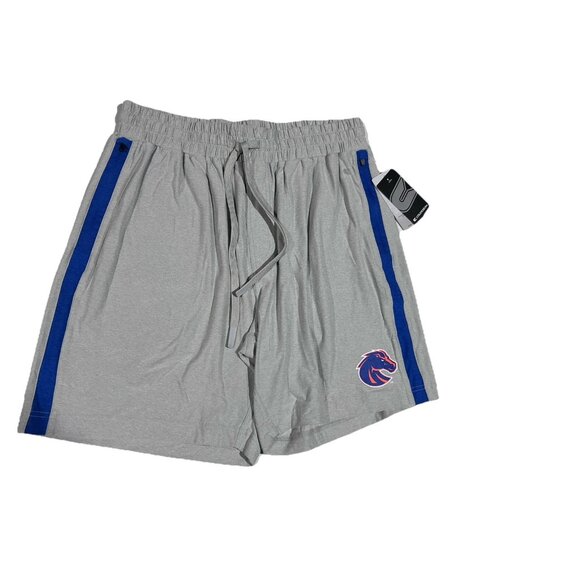 NEW Boise Broncos Colosseum Zip Pockets Stretch Basketball Shorts Men's L - Picture 1 of 8